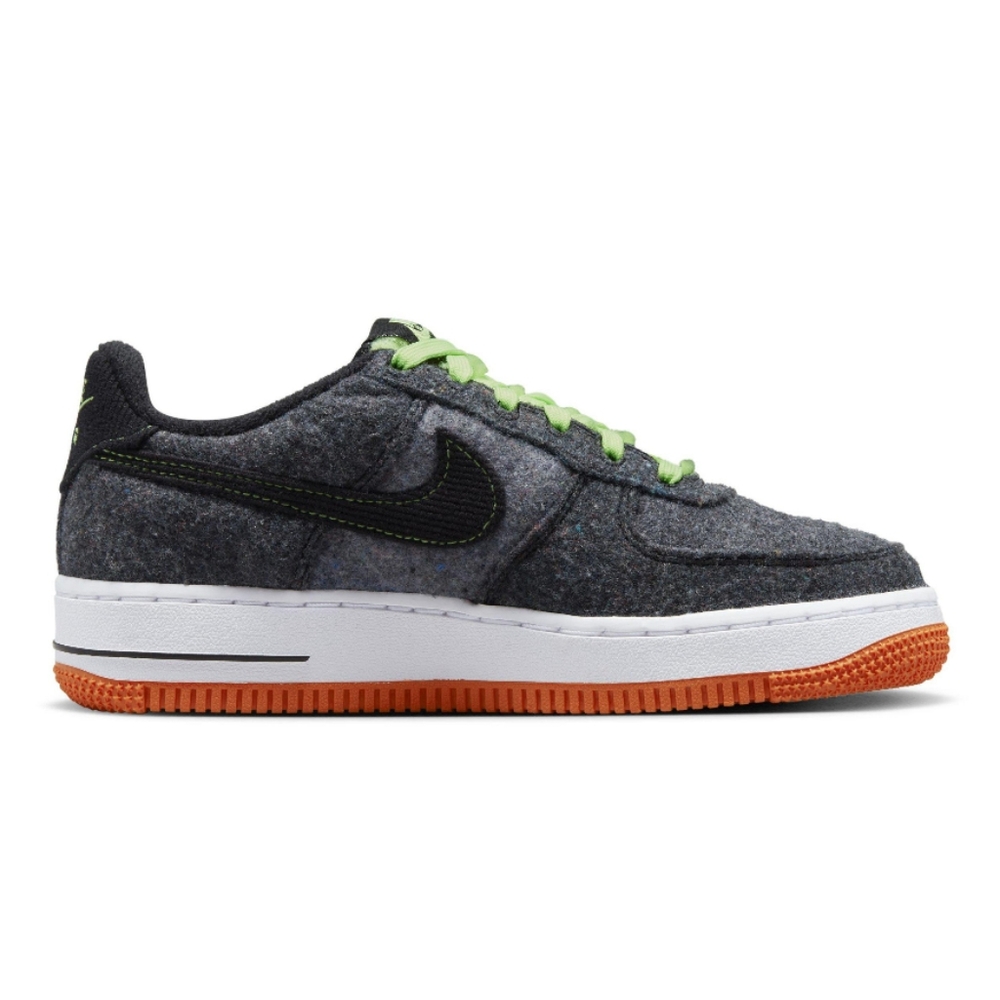 Nike Air Force LV8 "Black/Ghost Green/Starfish" Grade School Boys' Shoe (New)